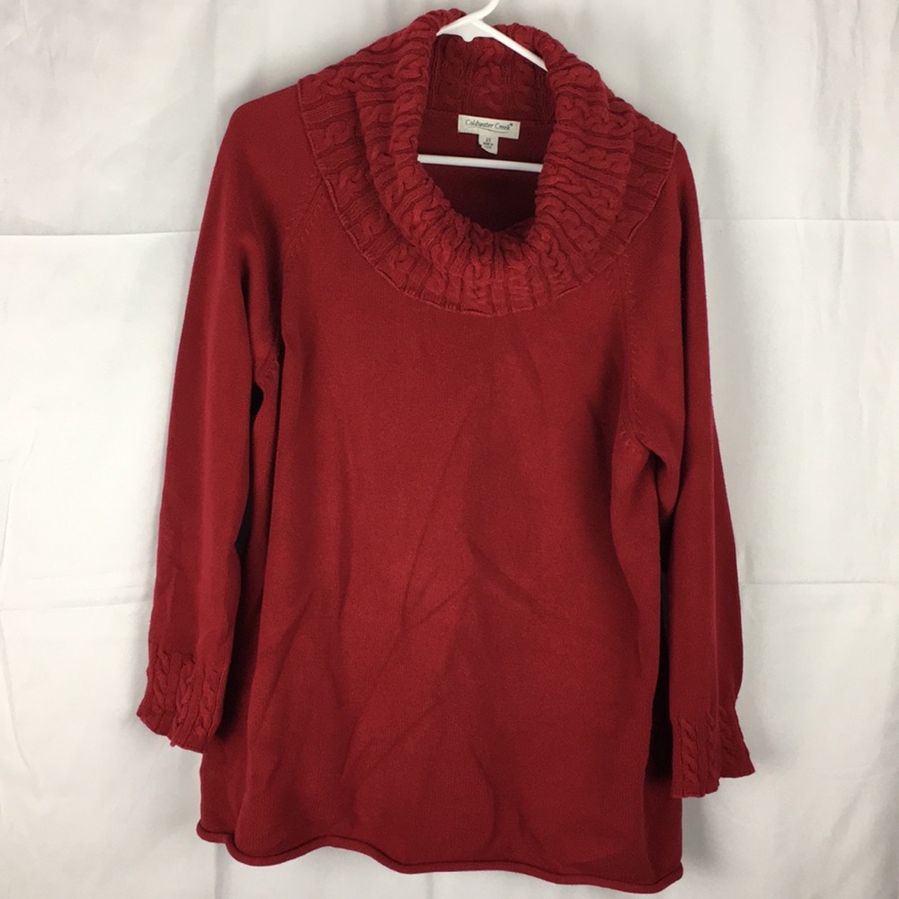 Cold water Creek berry red sweater